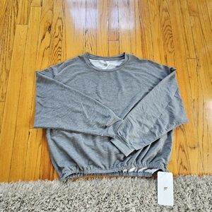 Fabletics Grey Pullover Sweatshirt
